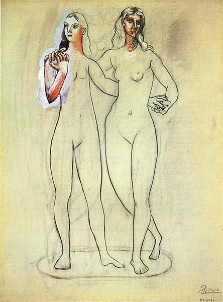 Pablo Picasso Two Nude Women Deux Femmes Nues Neoclassicism
